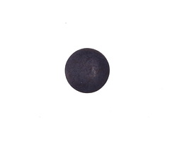 Matte Black Resin Round Cabochon 12mm