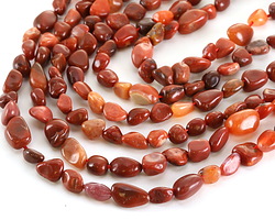 Red Agate Small Tumbled Nugget 5-11x7-9mm