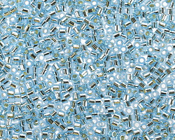 Miyuki Delica Silver Lined Aqua (DBS0044) 15/0 Seed Bead
