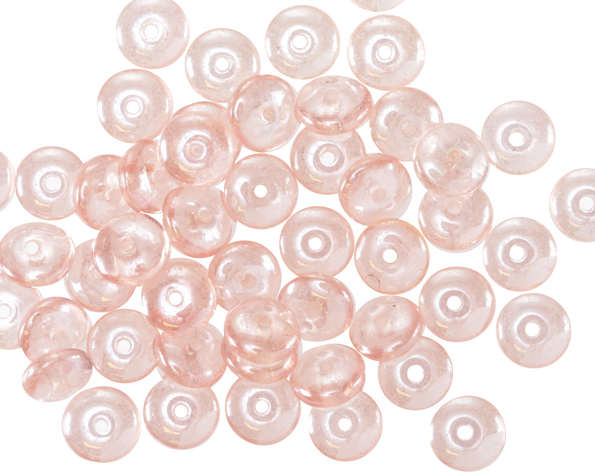 Czech Glass Rosaline Luster Spacer 2x6mm