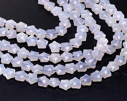 Blue Rose Quartz Microfaceted Star 8mm