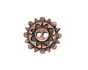 Mykonos Antique Copper (plated) Sunshine Button 20mm