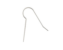 Sterling Silver Extra Long No Loop Earwire 25x10mm