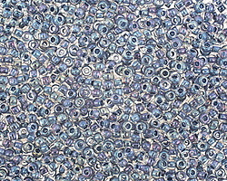 TOHO Luster Crystal (with Capri Blue Lining) Round 11/0 Seed Bead
