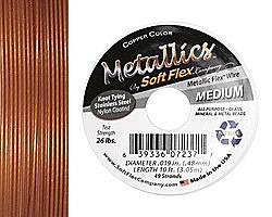 Soft Flex Copper .019" (Medium) 49 Strand Wire 10ft.