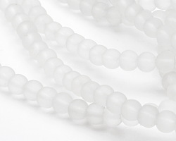 Crystal Beach-Style Glass Round 6mm