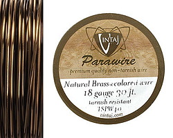 Vintaj Natural Brass Parawire 18 gauge, 30 feet
