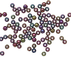 Czech Glass Iris Purple Round 3mm