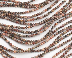 Leopardskin Jasper Round 3mm