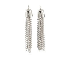 Silver (plated) Chain Tassel 10x35mm
