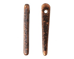 Mykonos Metalized Ceramic Antique Copper Skinny Spike 30mm