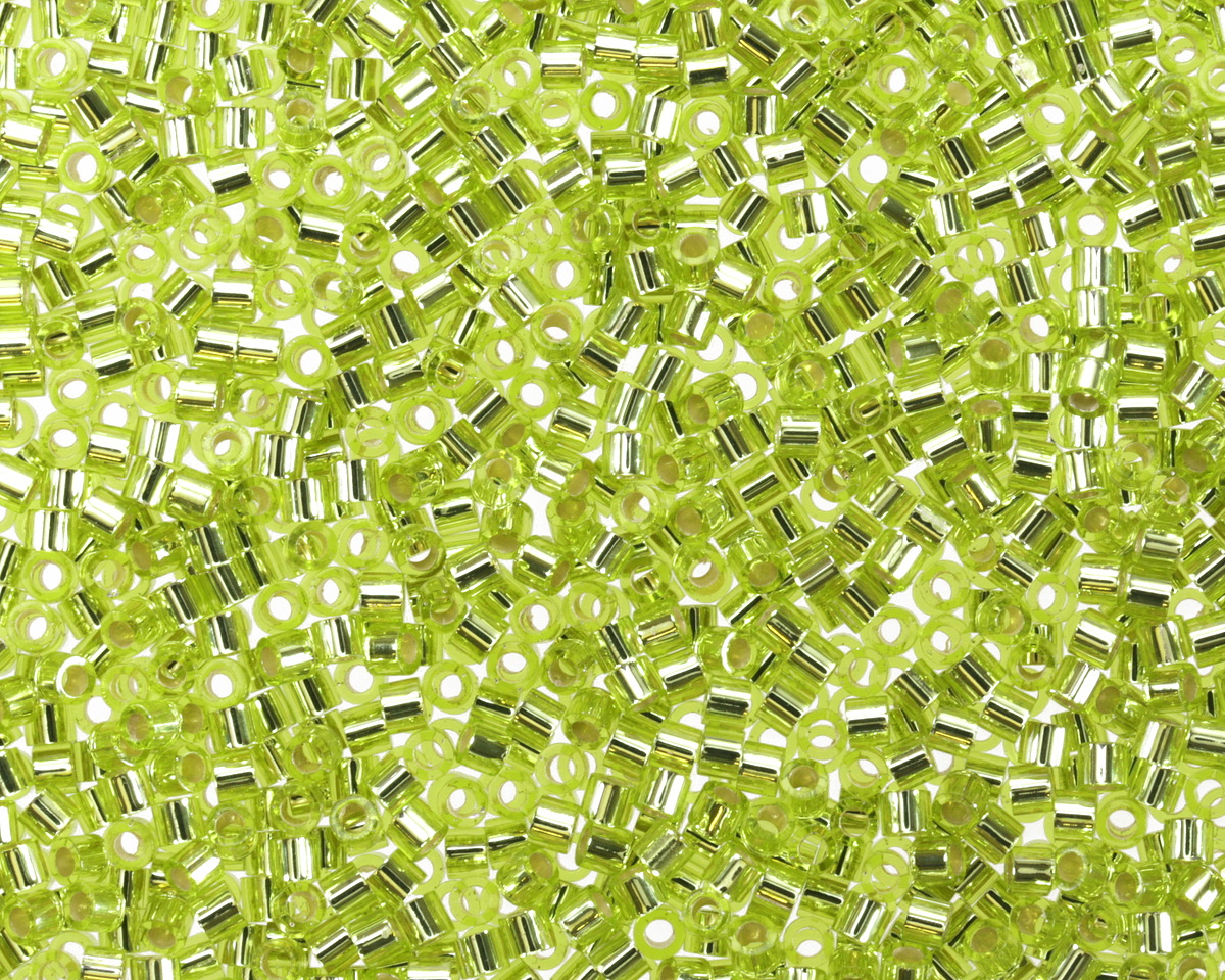 Miyuki Delica Silver Lined Chartreuse (DBS0147) 15/0 Seed Bead