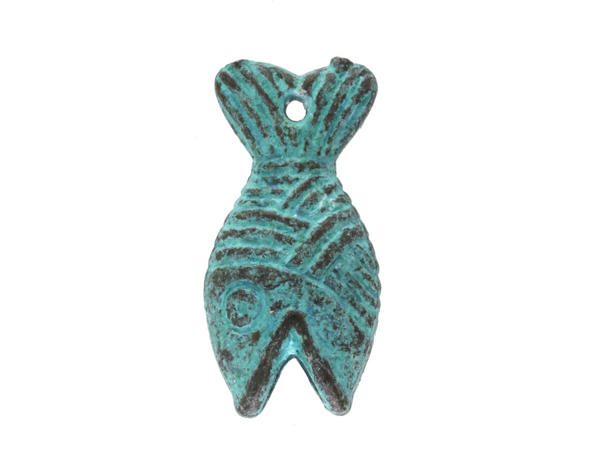 Mykonos Copper (plated) Patina Large Fish Focal 27x14mm