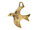 Mykonos Antique Gold (plated) Escher Bird Focal 43x35mm