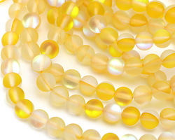 Sunshine Fused Glass AB (matte) Round 6mm