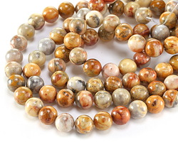 Crazy Lace Agate Round 10mm
