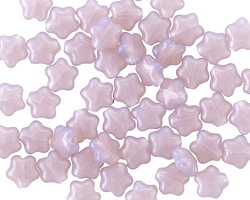 Czech Glass Pink Opal Star 6mm