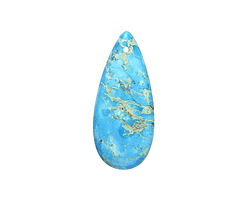 Turquoise Impression Jasper Teardrop Pendant 15x35mm