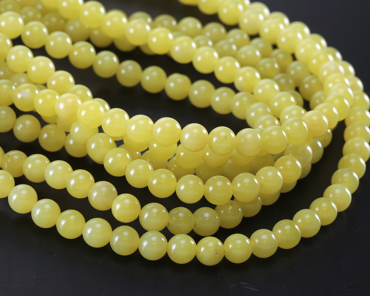 Olive Jade Round 6mm
