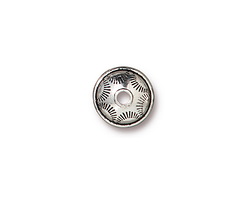 TierraCast Antique Silver (plated) Western Bead 6x10mm