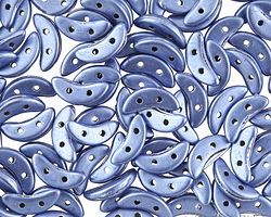 CzechMates Glass ColorTrends: Sueded Gold Provence 2-Hole Crescent 4x10mm