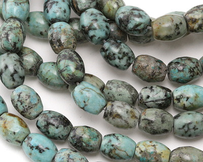 African Turquoise Rice 10x8mm Beads