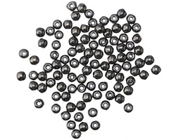 Czech Glass Hematite Round 2mm
