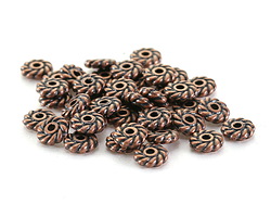 Antique Copper (plated) Roped Spacer 6mm