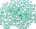 Czech Glass Island Blue AB Teardrop 4x6mm