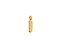 Cymbal Zakros 24K Gold (plated) End for 8/0 Round Seed Beads 3x12mm