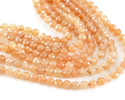 Red Aventurine Faceted Round 4mm