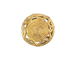 African Brass Radiant Sun Coin 21-23mm