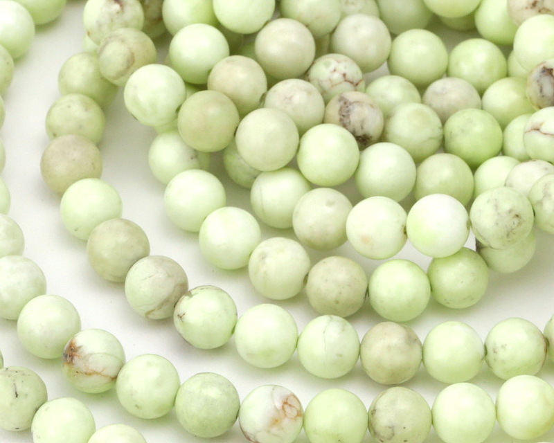Lemon Chrysoprase Round 8mm