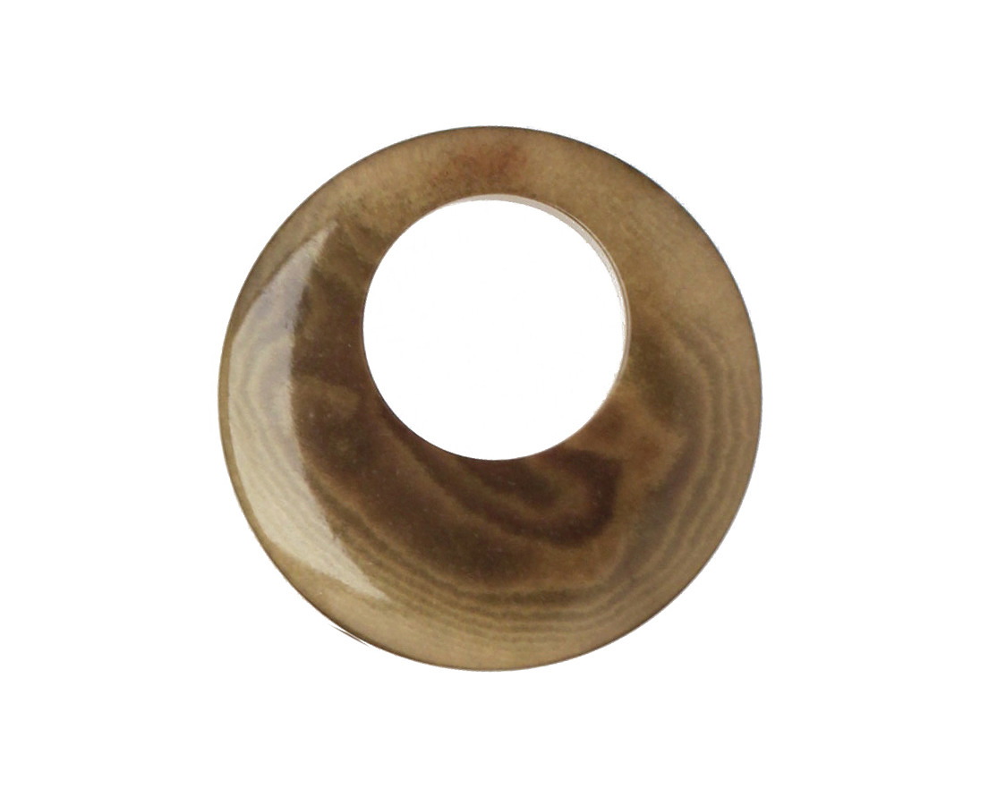 Tagua Nut Olive Gypsy Hoop 25mm