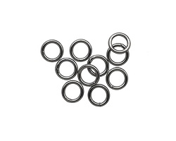 Gunmetal (plated) Soldered Jump Ring 6mm, 18 gauge