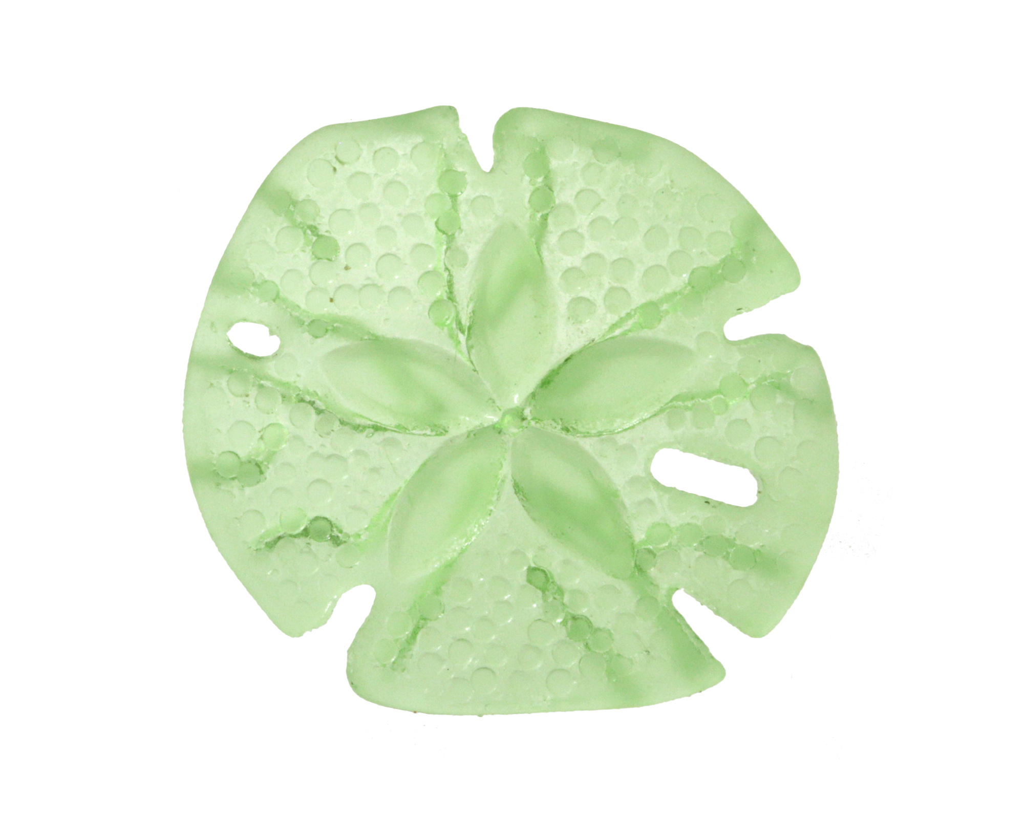 Peridot Beach-Style Glass Sand Dollar 39mm