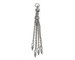 Zola Elements Antique Silver (plated) Spike Chain Tassel 7x73mm