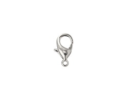 Silver (plated) Lobster Clasp 12x7mm (50 pieces)