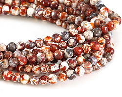 Molten Fire Agate Round 6mm