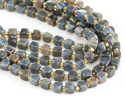 Sapphire Irregular Cube 4-6mm