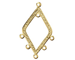 Vintaj 10K Gold (plated) Ornate 6 Loop Chandelier Drop 20x32mm