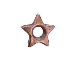 Mykonos Antique Copper (plated) Star Donut 20mm