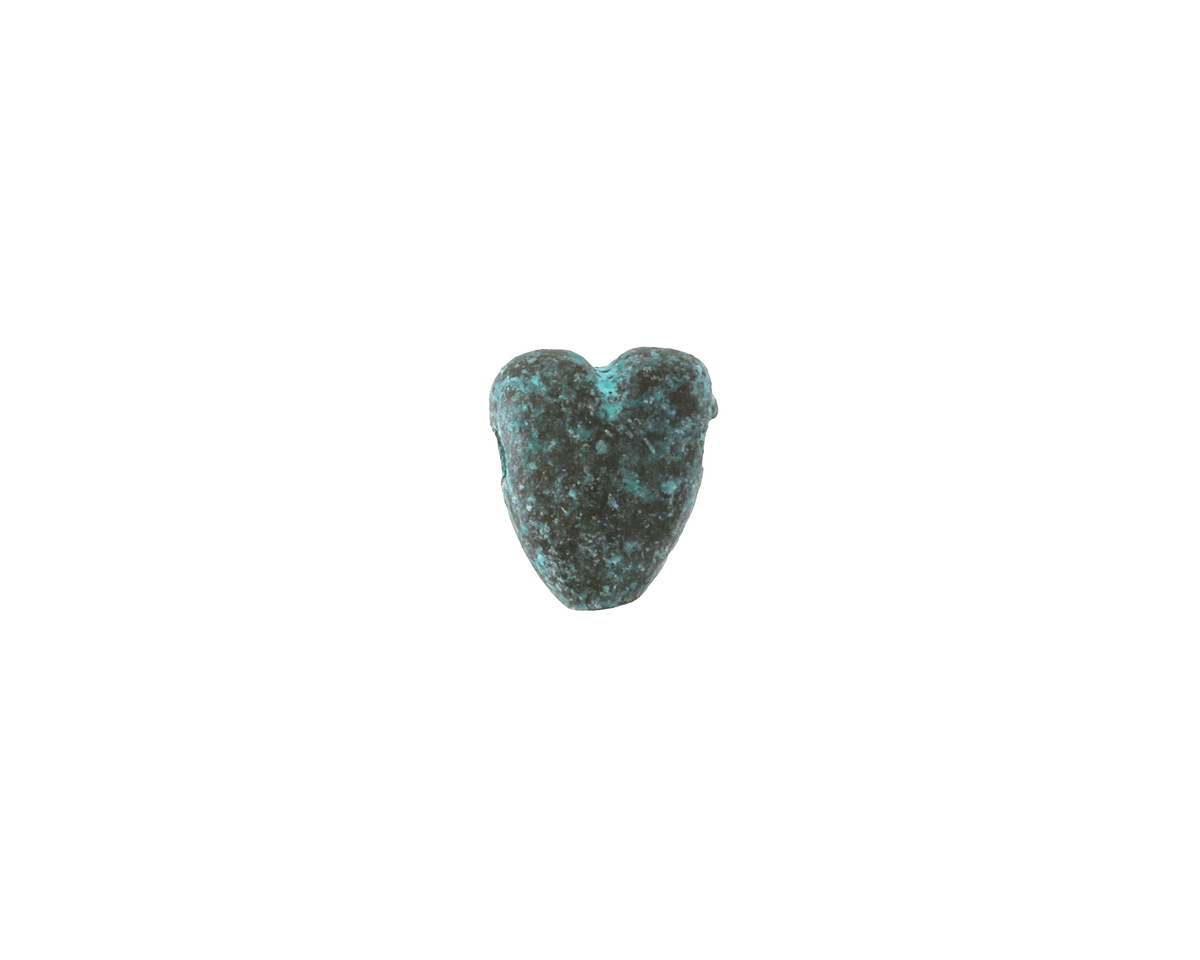 Mykonos Copper (plated) Patina Heart Bead Focal 10x11mm