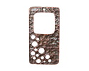 Mykonos Antique Copper (plated) Space Stencil Rectangle Focal 40x22mm