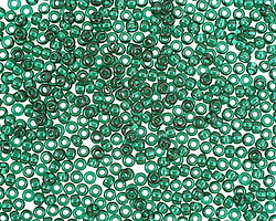 TOHO Transparent Green Emerald Round 11/0 Seed Bead