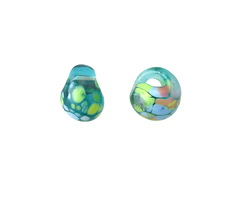 Unicorne Beads Glass Waterlilies Teardrop 9-10mm