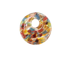 Unicorne Beads Glass Bird of Paradise Small Halo Disk 20mm