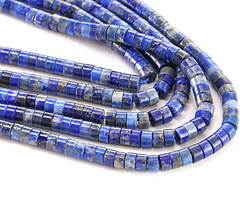 Lapis Heishi 2x4mm