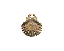 Mykonos Antique Brass (plated) Medium Scallop Focal 19mm