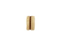 Nepalese Brass Inlay Bone Wheel 5-6x10-11mm